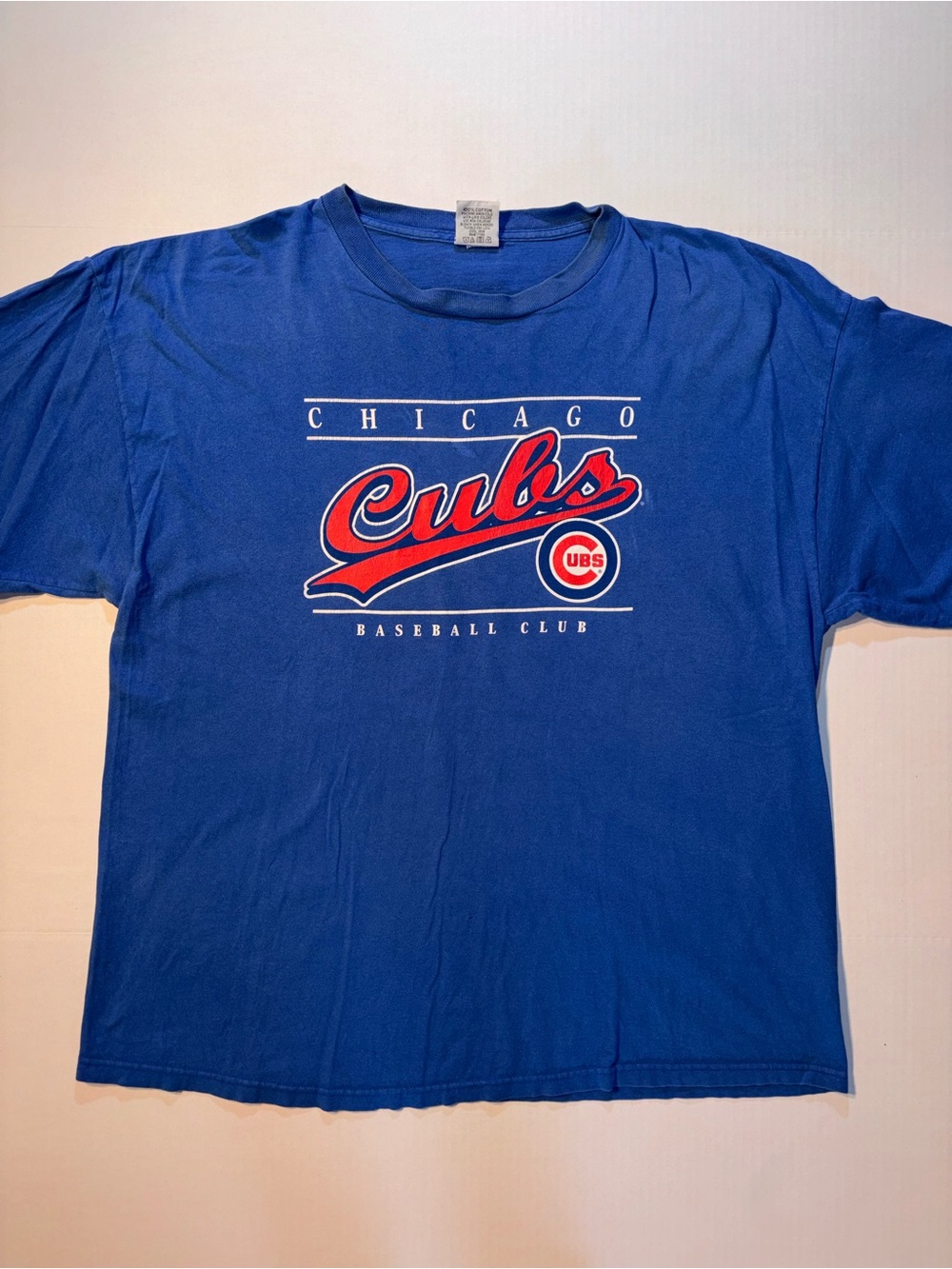 Vtg Dynasty Sportswear Chicago Cubs Baseball Club MLB 90’s Y2K T-shirt Sz XL